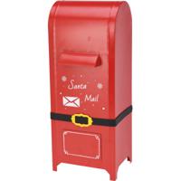 Kerstman brievenbus/mailbox - rood - staand - 50 cm - Santa Mail - kerstdecoratie - thumbnail