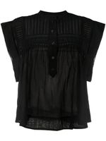 MARANT ÉTOILE blouse Leaza à design plissé - Noir - thumbnail