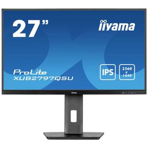 Iiyama ProLite XUB2797QSU-B1 LED-monitor Energielabel E (A - G) 68.6 cm (27 inch) 2560 x 1440 Pixel 16:9 1 ms HDMI, DisplayPort, Hoofdtelefoon (3.5 mm