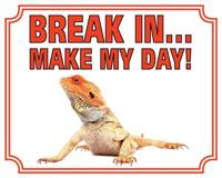 Baardagaam Waakbord - Break in Make my Day