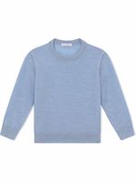 Dolce & Gabbana Kids pull en cachemire à logo DG - Bleu