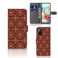 Samsung Galaxy A71 Telefoon Hoesje Batik Brown