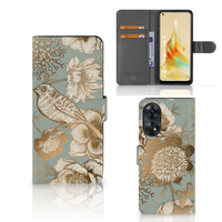 Hoesje voor OPPO Reno8 T 4G Vintage Bird Flowers