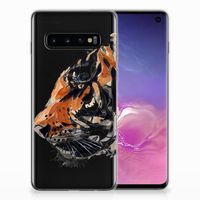 Hoesje maken Samsung Galaxy S10 Watercolor Tiger - thumbnail