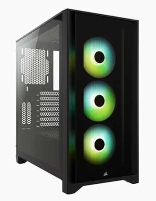 Corsair iCUE 4000X RGB Midi-tower PC-behuizing Zwart