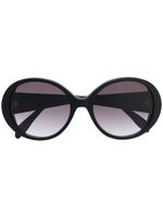 Alexander McQueen Eyewear lunettes de soleil à monture ronde oversize - Noir