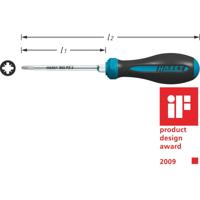 Hazet HAZET 802-PZ2 Werkplaats Kruiskop schroevendraaier PZ 2 Koplengte: 100 mm DIN ISO 8764-1, DIN ISO 8764-2