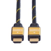 ROLINE 11.04.5500 HDMI kabel 1,5 m HDMI Type A (Standaard) Zwart, Goud - thumbnail