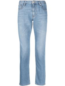 Emporio Armani jean slim à effet délavé - Bleu