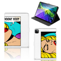 iPad Pro 11 2020/2021/2022 Tablet Hoes met standaard Popart Oh Yes - thumbnail