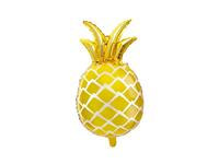 PartyDeco - Folieballon Mylar Folie Ananas Gouden Tropical Party Hawaiian 38 x 63 cm, kleur, FB31M-019