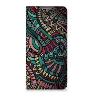 Motorola Moto G52 | Moto G82 Hoesje met Magneet Aztec