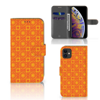 Apple iPhone 11 Telefoon Hoesje Batik Oranje