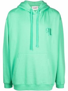 Nanushka hoodie en coton biologique à lien de resserrage - Vert