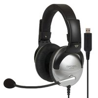 Koss SB45 USB Headset Bedraad Hoofdband Kantoor/callcenter Zwart, Zilver - thumbnail