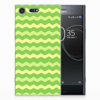 Sony Xperia XZ Premium TPU bumper Waves Green