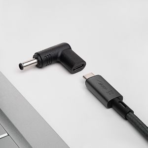 Akyga AK-ND-C10 tussenstuk voor kabels USB-C 4.5 x 3.0 mm Zwart