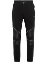 Philipp Plein pantalon de jogging à patch logo - Noir