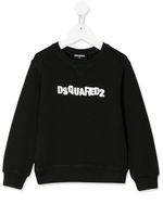 DSQUARED2 KIDS sweat à logo imprimé - Noir