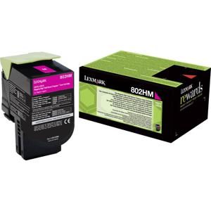 Lexmark Toner 802HM CX410 CX510 Origineel Magenta 3000 bladzijden 80C2HM0