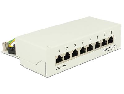 DeLOCK Desktop patchpaneel 8 Port Cat.6A patchpaneel DeLOCK Desktop patchpaneel 8 Port Cat.6A patchpaneel