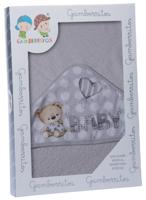 Gamberritos badcape hartje junior 100 x 100 cm katoen