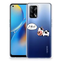 OPPO A74 4G Telefoonhoesje met Naam Cow