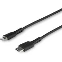 StarTech.com Premium USB-C naar Lightning Kabel 1m Zwart - USB Type C naar Lightning Charge & Sync Oplaadkabel met Aramide Vezels - Apple MFi Gecertificeerd - iPad Air iPhone 12 (RUSBCLTMM1MB)