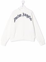 Palm Angels Kids sweat à logo imprimé - Blanc