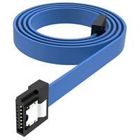Akasa Proslim SATA 3 kabel 15cm recht - blauw