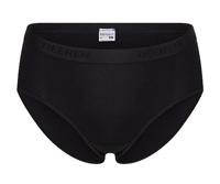 Beeren microfiber dames heup slip young - Dames onderbroek met badstof kruisje - L - Zwart