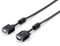 Equip 5 m VGA M/F - VGA-kabel (5 m, VGA (D-Sub), VGA (D-Sub), VGA (D-Sub), tas) zwart