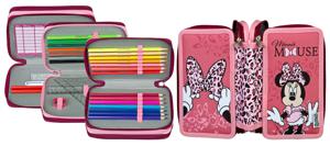 Minnie Mouse School Etui 3-Laags met Inhoud