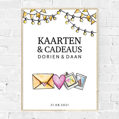 Poster kaarten en cadeaus watercolor festival