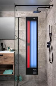 Xenz Feel Good Shower UV en infrarood 185x40x17 cm zwart