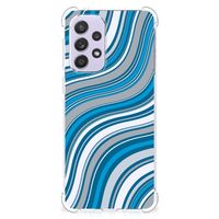 Samsung Galaxy A33 Doorzichtige Silicone Hoesje Waves Blue