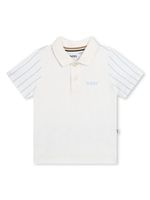 BOSS Kidswear polo en coton à rayures - Blanc