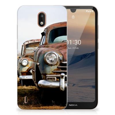 Nokia 1.3 Siliconen Hoesje met foto Vintage Auto