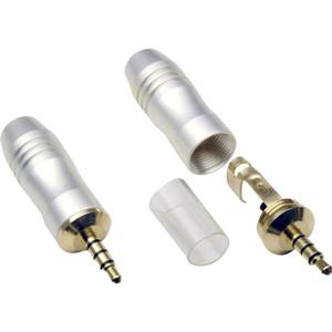 BKL Electronic 1103092 Jackplug 3,5 mm Stekker, recht Aantal polen: 4 Stereo Goud 1 stuk(s)