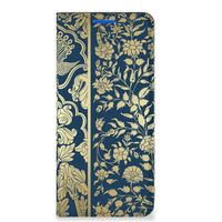 OPPO Reno6 5G Smart Cover Beige Flowers - thumbnail