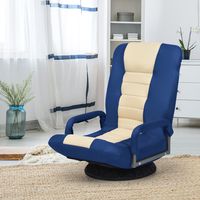 Vloerstoel Draaibare Vloerstoel Relax Stoel Vloerbank Luie Bank Blauw