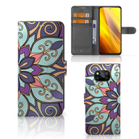 Xiaomi Poco X3 | Poco X3 Pro Hoesje Purple Flower - thumbnail