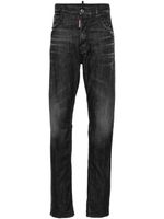 DSQUARED2 jean droit 642 à effet usé - Gris