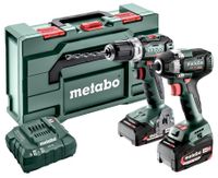 Metabo Accu Combo Set 2.9.2 | BS 18 L BL (Boorschroefmachine) + SSW 18 LT 300 BL (Slagschroevendaaier) | 18 V | 1x2.0Ah, 1x 5.2Ah, ASC 55 | In Metabox