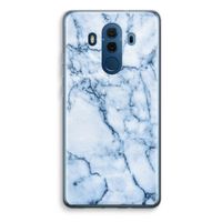 Blauw marmer: Huawei Mate 10 Pro Transparant Hoesje