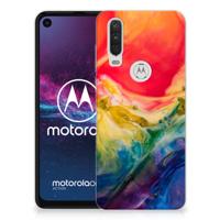 Hoesje maken Motorola One Action Watercolor Dark