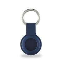 Hama Sleutelhanger voor Apple AirTag (hoes voor AirTag, beschermhoes, hanger, siliconen look, met karabijnhaak, hoes krasbestendig, voor bevestiging aan sleutelhanger, koffer, schooltas enz.) blauw,