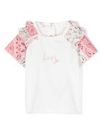 Liu Jo Kids t-shirt à logo brodé - Blanc - thumbnail