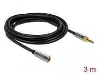 Stereo Jack 3,5 mm 3-Pin male > female Verlengkabel