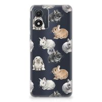 TPU Hoesje voor Motorola Moto E13 Konijntjes